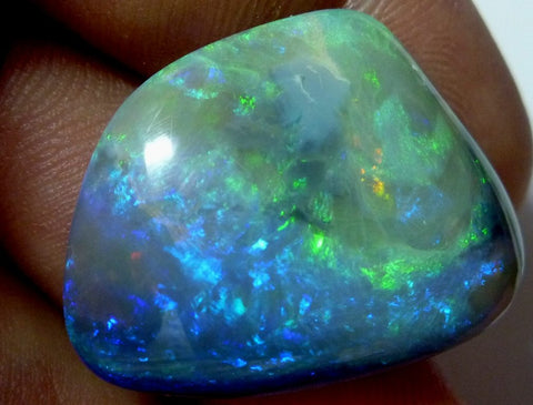 28.44 carat large solid black Opal