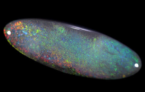 Lightning Ridge Solid Opal  Long Pointed-Oval Shape 11.41ct / 703 freeshipping - Global Opals