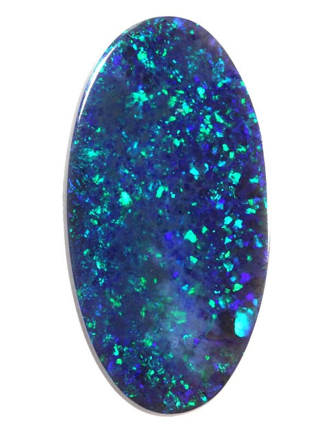 4.77 carat long blue/green pin fire Opal!