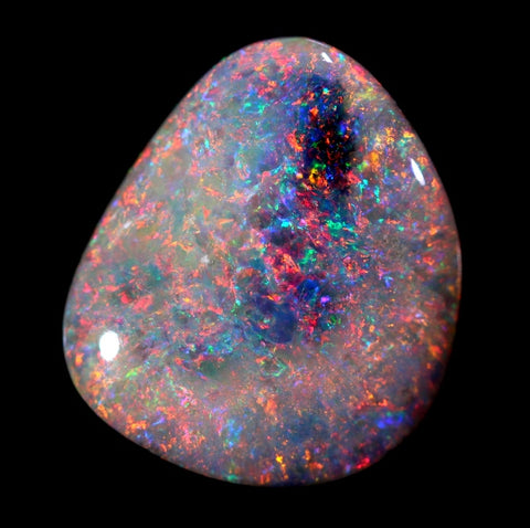 Natural Solid Mined Red Multi Coloured OPAL 4.57ct / 722 freeshipping - Global Opals