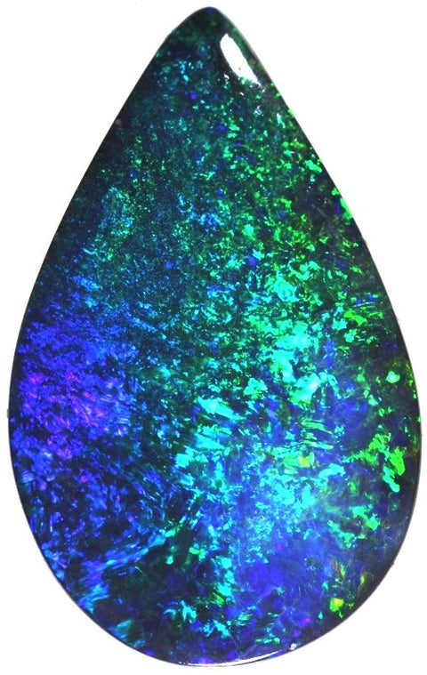 Brilliant Black Opal Gem