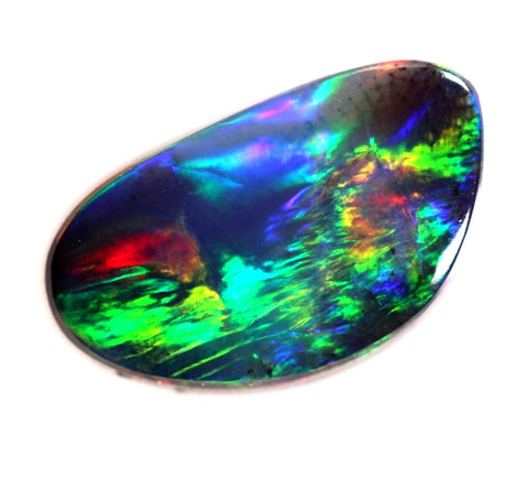 (3070) Solid Black Gem Red Opal .85ct! freeshipping - Global Opals