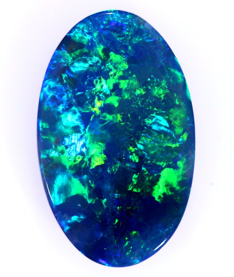 Blue/Green Solid Black Opal