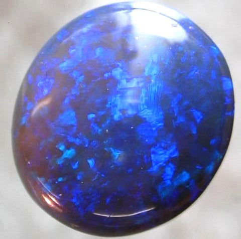 Lightning Ridge Solid Black Opal - Royal Blue! 111 / 4.98ct freeshipping - Global Opals