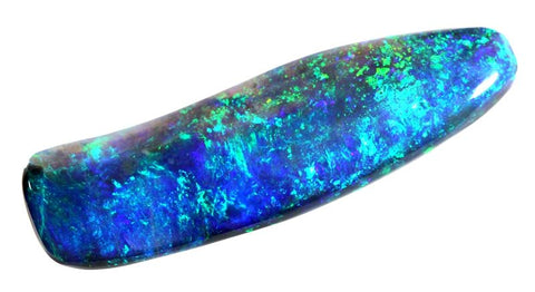 13.87 carat long blue/green fascinating solid Opal!