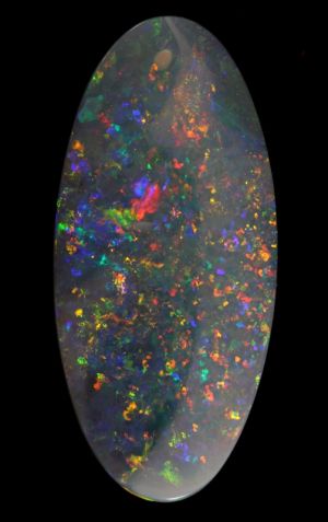 Brilliant Display of RED Solid Opal - Lightning Ridge 7.19ct / 1673 freeshipping - Global Opals