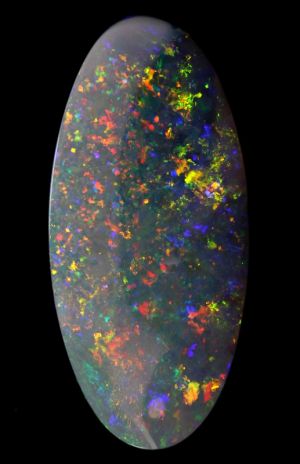 Brilliant Display of RED Solid Opal - Lightning Ridge 7.19ct / 1673 freeshipping - Global Opals