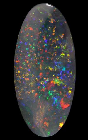Brilliant Display of RED Solid Opal - Lightning Ridge 7.19ct / 1673 freeshipping - Global Opals