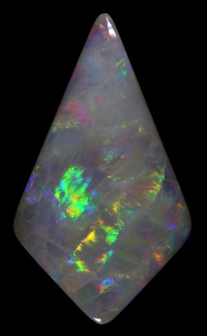 Broad Color Flashes 21.49ct / 1651 Large KiteShape! freeshipping - Global Opals