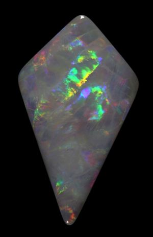 Broad Color Flashes 21.49ct / 1651 Large KiteShape! freeshipping - Global Opals