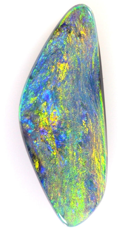 Unique Colour Play Solid Black Opal (143) Beautiful Big Gem! 10.62ct freeshipping - Global Opals