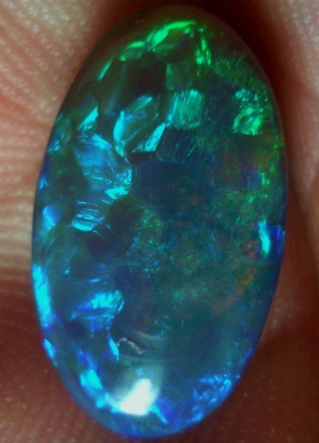 4.87 carat block pattern Lightning Ridge Crystal Opal!