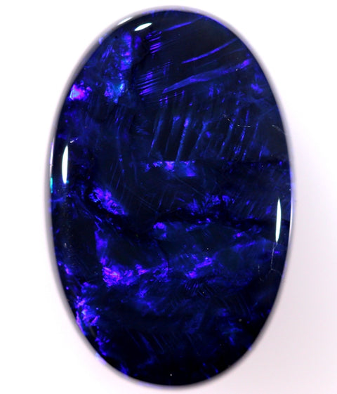 23.25ct Fern Leaf Pattern Electric Blue Large Opal GJM067
