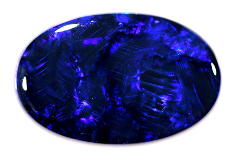 23.25ct Fern Leaf Pattern Electric Blue Large Opal GJM067