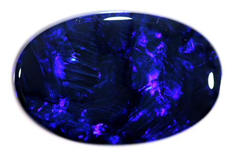 23.25ct Fern Leaf Pattern Electric Blue Large Opal GJM067