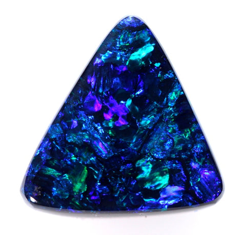 Blue Green Trillion shaped Bright Opal GJM071