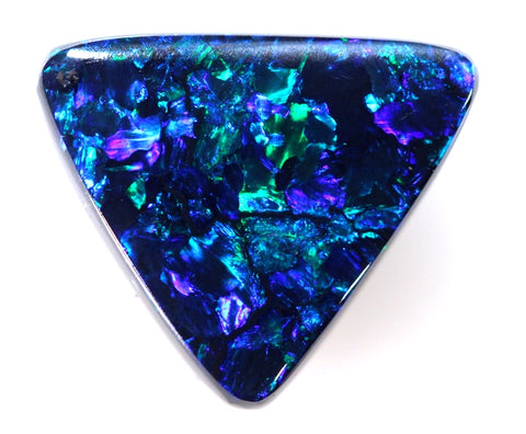 Blue Green Trillion shaped Bright Opal GJM071
