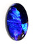 Unique Electric Blue Solid Black Opal
