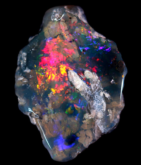 Gem Quality Unique Brilliant Red Fossil Specimen 7.50ct GJM-032