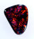 Brilliant Red on Black Solid Opal