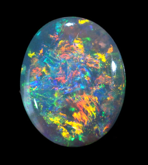 Brilliant Multi-Coloured Solid Opal