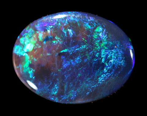 Feather Pattern blue Bright Opal