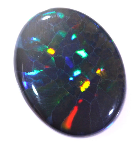 Bright Multi-Colour Flagstone Pattern BIG 12.19ct Solid Opal GJM-046