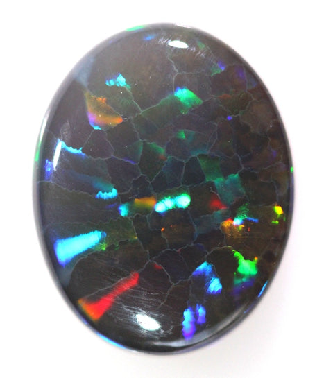 Bright Multi-Colour Flagstone Pattern BIG 12.19ct Solid Opal GJM-046
