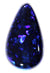 Speckles Of Bright Blue Patches 15.38ct Tear Drop Opal GJM064