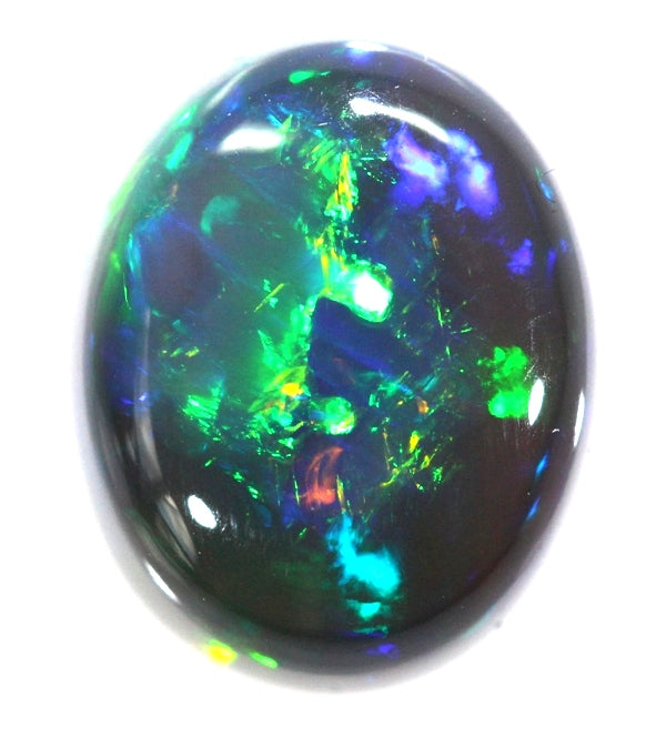 8.47ct Amazing Red Colorful Vertical Flashes Of Color Solid Black Opal ...