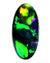 Unique Green/Blue Broad Flash Pattern Opal! 2063 .75cts freeshipping - Global Opals