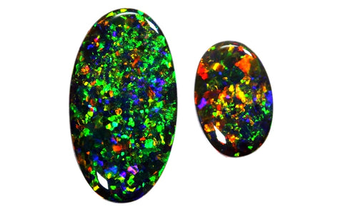 Solid Black Opal Gems