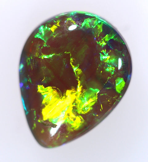 Gem Green/Red 2.01ct Rare Crystal Solid Opal