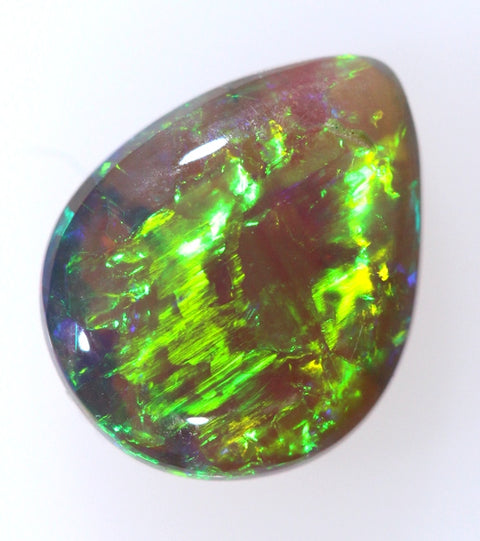 Gem Green/Red 2.01ct Rare Crystal Solid Opal