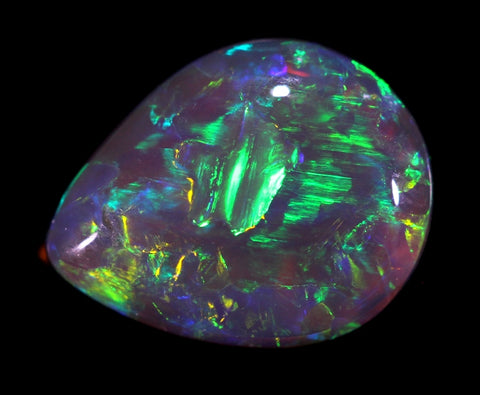 Gem Green/Red 2.01ct Rare Crystal Solid Opal