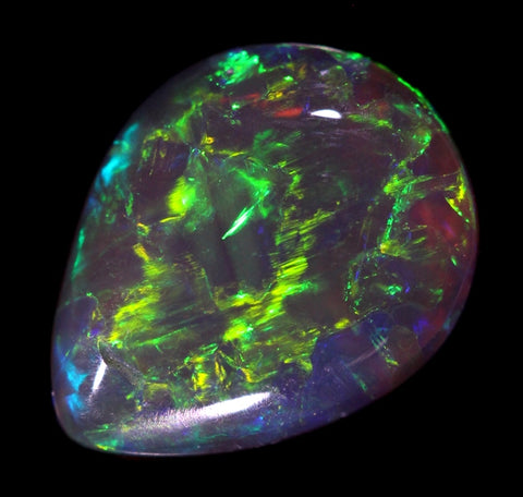 Gem Green/Red 2.01ct Rare Crystal Solid Opal
