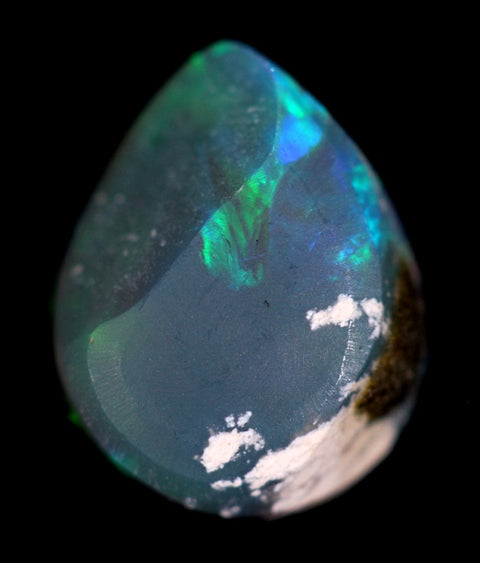 Gem Green/Red 2.01ct Rare Crystal Solid Opal