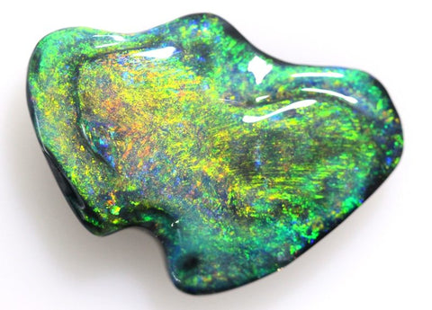 Brilliant Orange Solid Black Opal