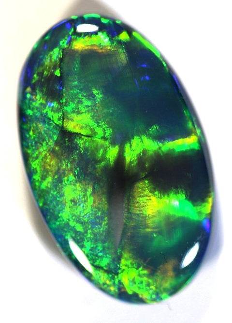 Brilliant Black Opal Gemstone
