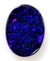 1.36 carat beautiful blue solid black Opal!