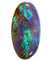Beautiful Oval Lightning Ridge Solid Black Opal 3.97ct / 1789 freeshipping - Global Opals