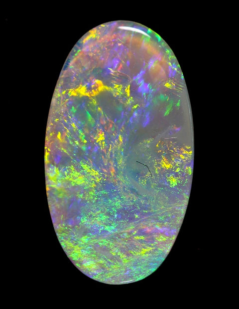 Very bright 1.25ct semi-black Opal!