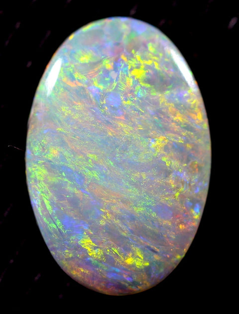 1.24cts Multi-Coloured Dark Opal (2023) An Array of Colour! freeshipping - Global Opals