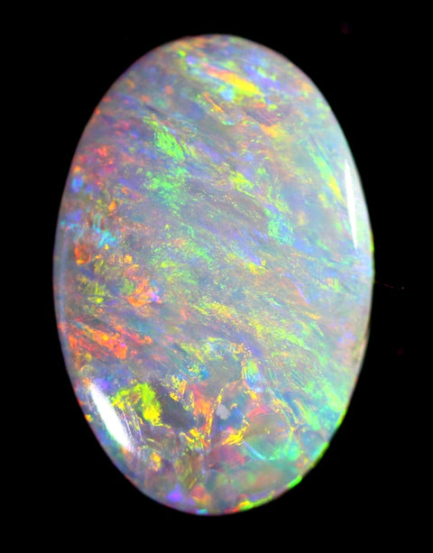 1.24cts Multi-Coloured Dark Opal (2023) An Array of Colour! freeshipping - Global Opals