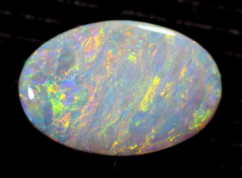 1.24cts Multi-Coloured Dark Opal (2023) An Array of Colour! freeshipping - Global Opals