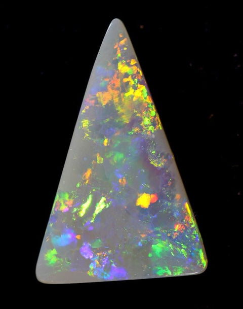 Triangle Shaped Light Colourful Opal (2031) 1.59cts freeshipping - Global Opals