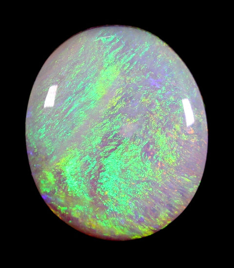 3.55cts Beautiful Green/Orange Semi-Black Opal (2138)