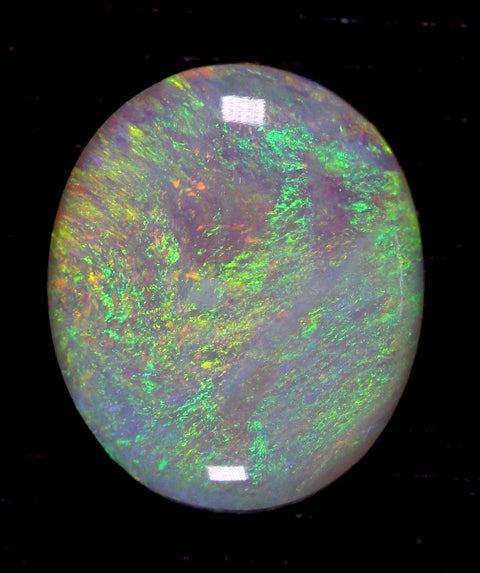 3.55cts Beautiful Green/Orange Semi-Black Opal (2138)