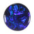 Bright Blue/green round solid black Opal!
