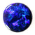 Bright Blue/green round solid black Opal!